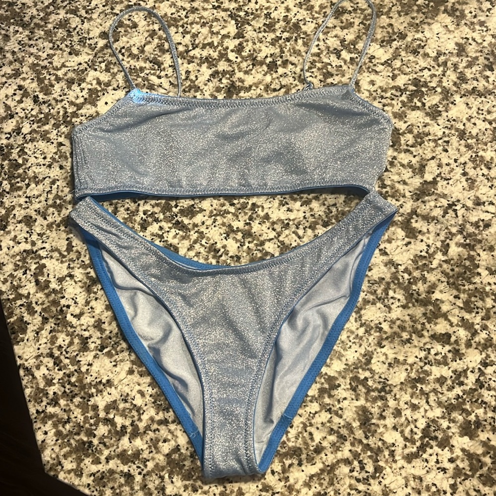 Triangl Mica bikini light blue sparkle